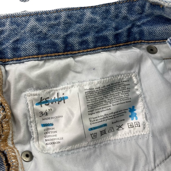 Ksubi Men's Chopper Karma Trashed Denim Shorts Sz34 - Picture 9 of 9